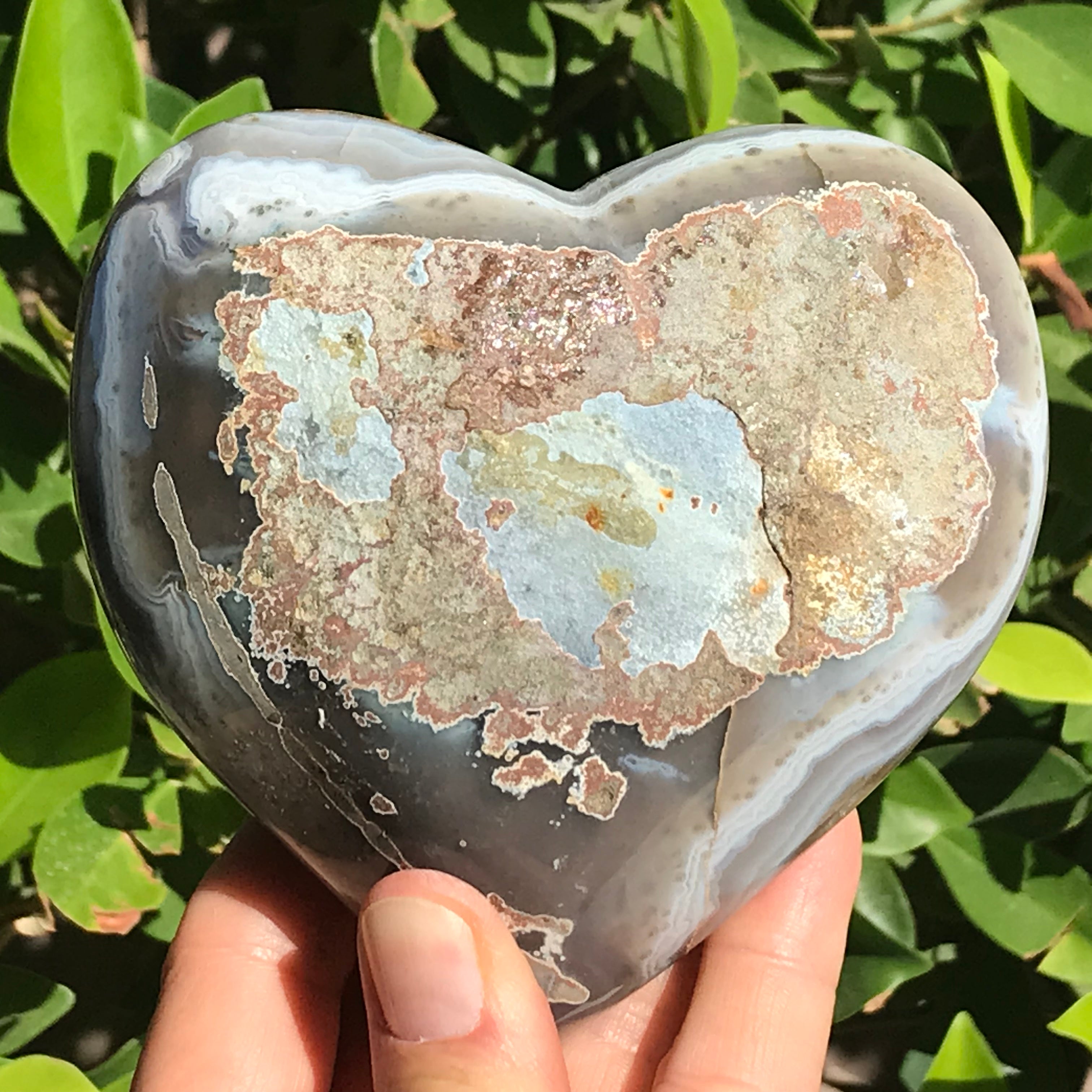 Crystal Faced Amethyst Heart