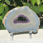 Amethyst Lined Agate Slab