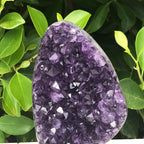 Brilliant Crystal Faced Amethyst Plate