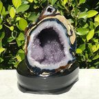 Amethyst and Agate Double Geode