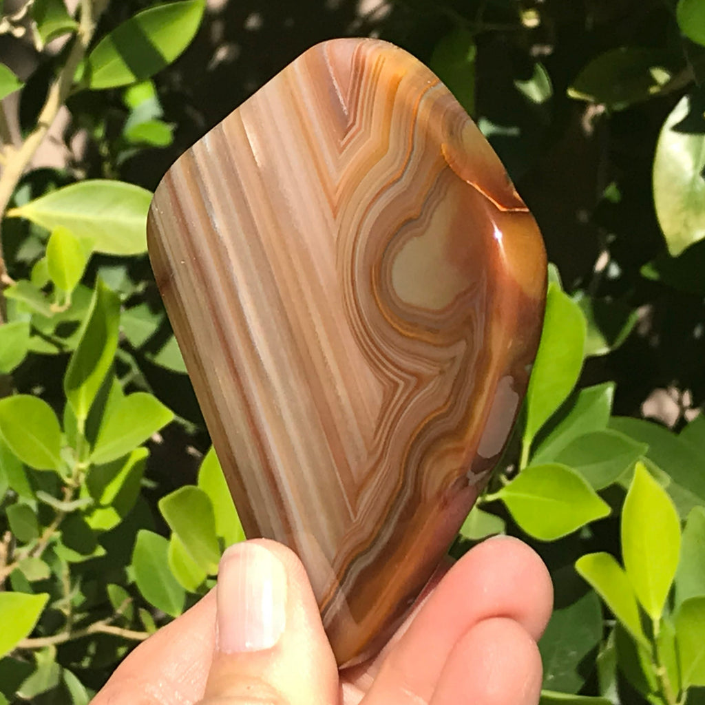 Striated Brazilian Agate Slice