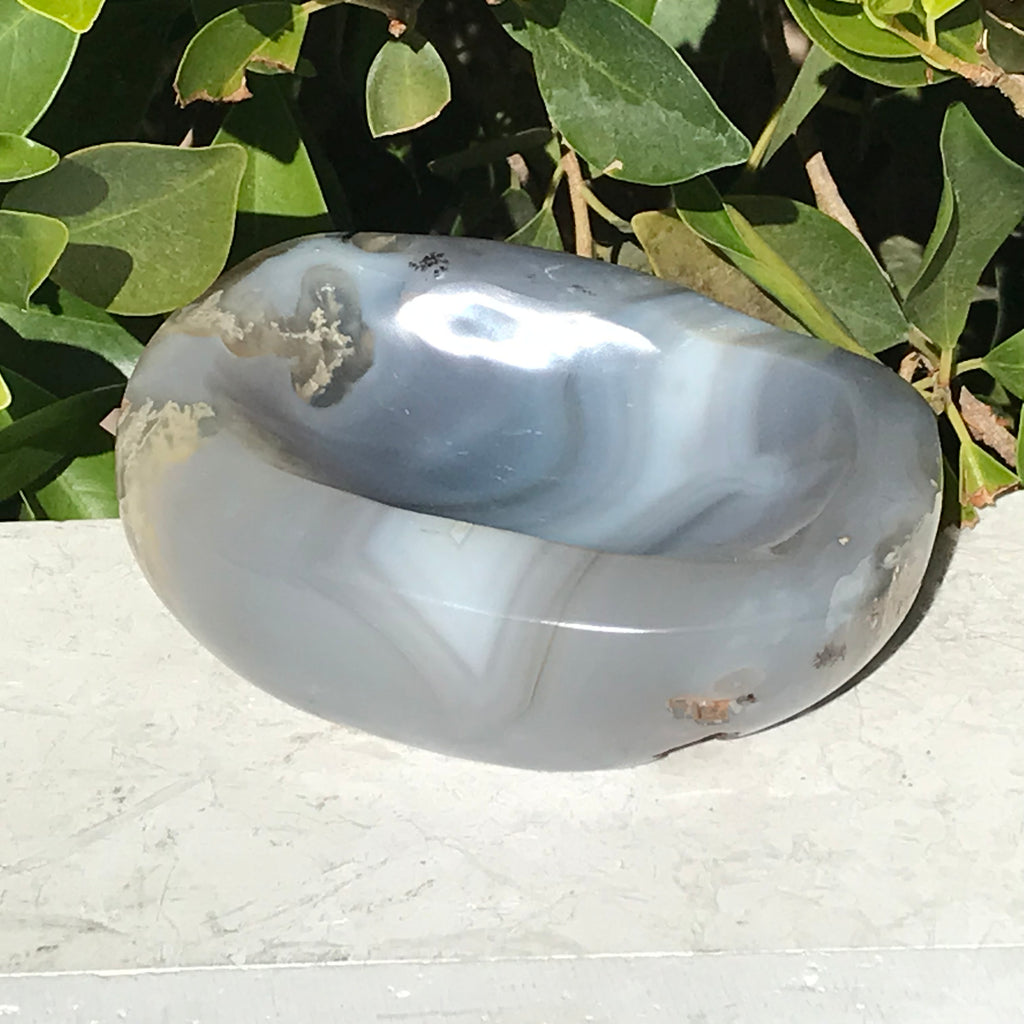 Hues of Blue Agate Bowl