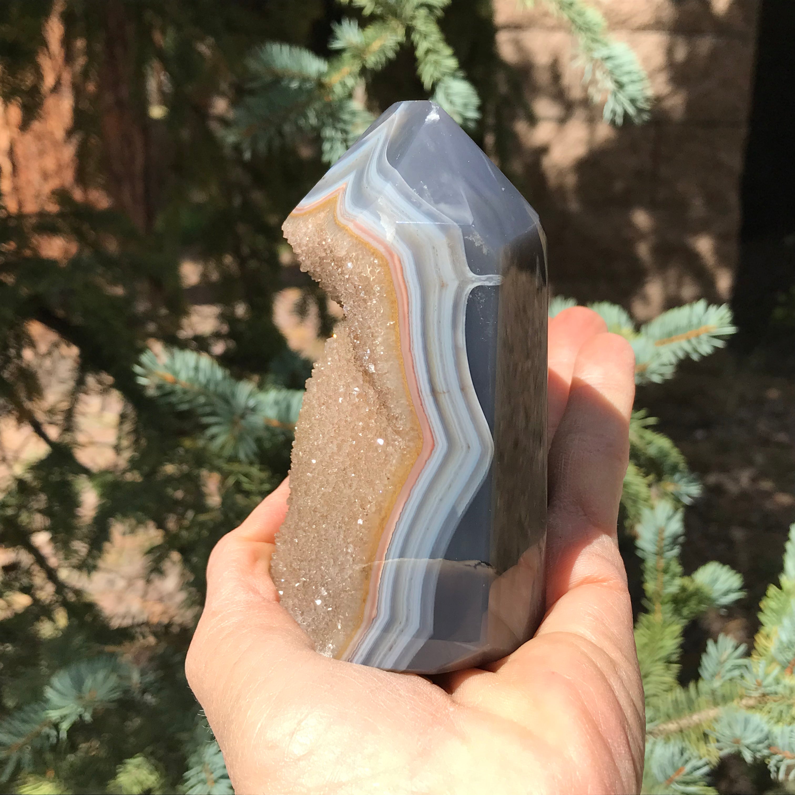 Agate Bands Encased Tower