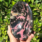 Polished Rhodonite Bowl