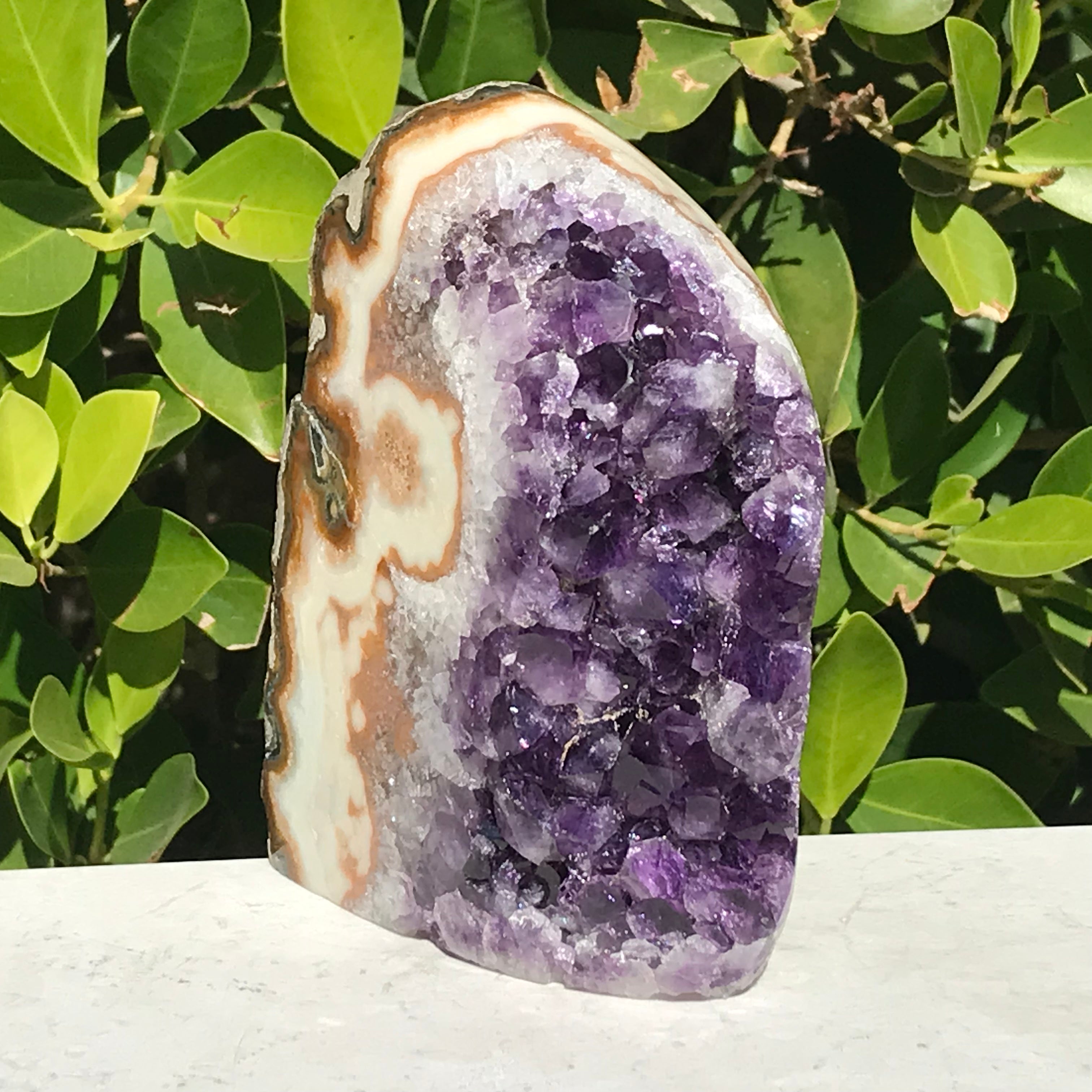 Extravagantly Banded Amethyst Freeform