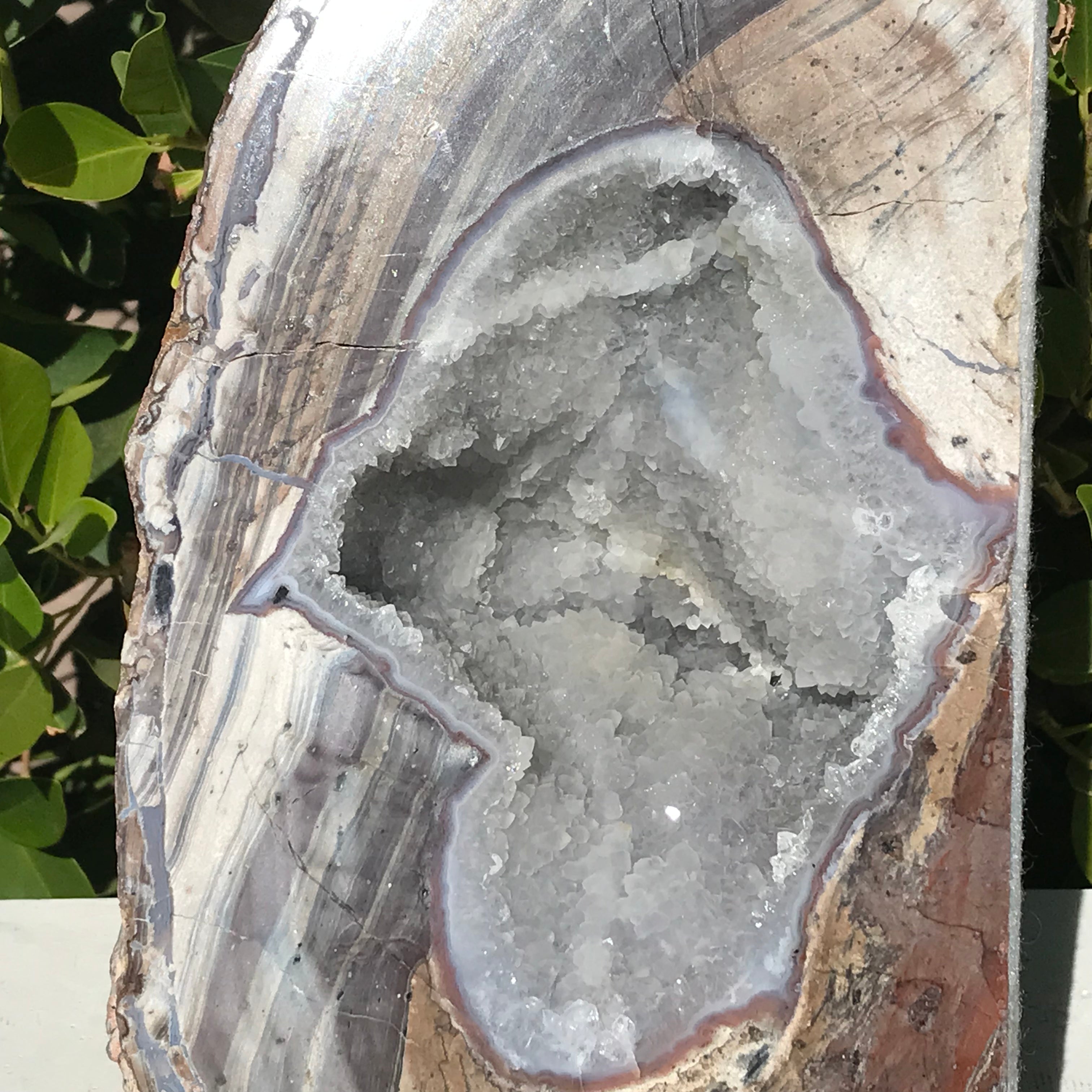 Crystal Filled Dugway Geode Bookends