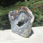 Glittering and Banded Dugway Geode #1 of Pair