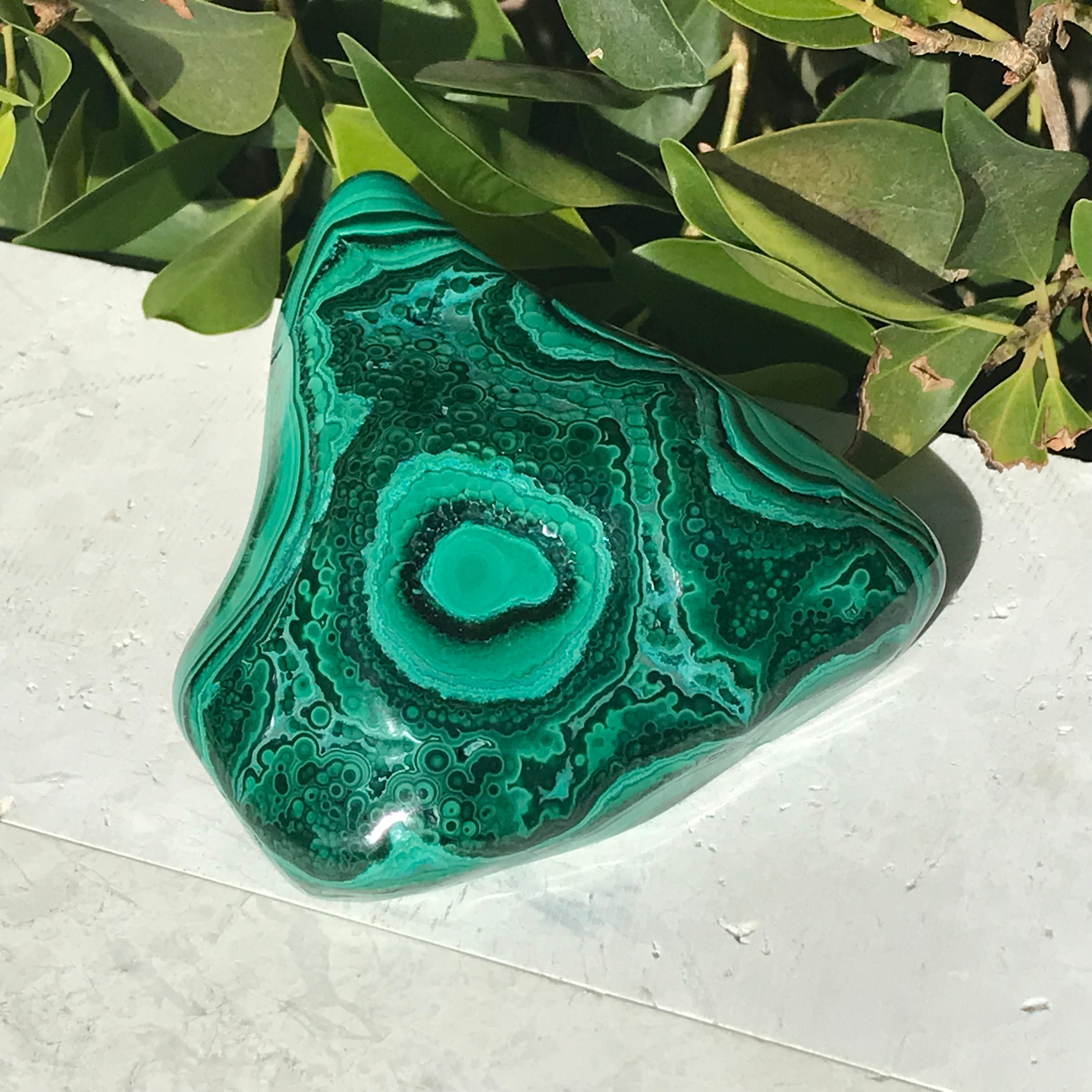 Single Eyed Malachite Nodule