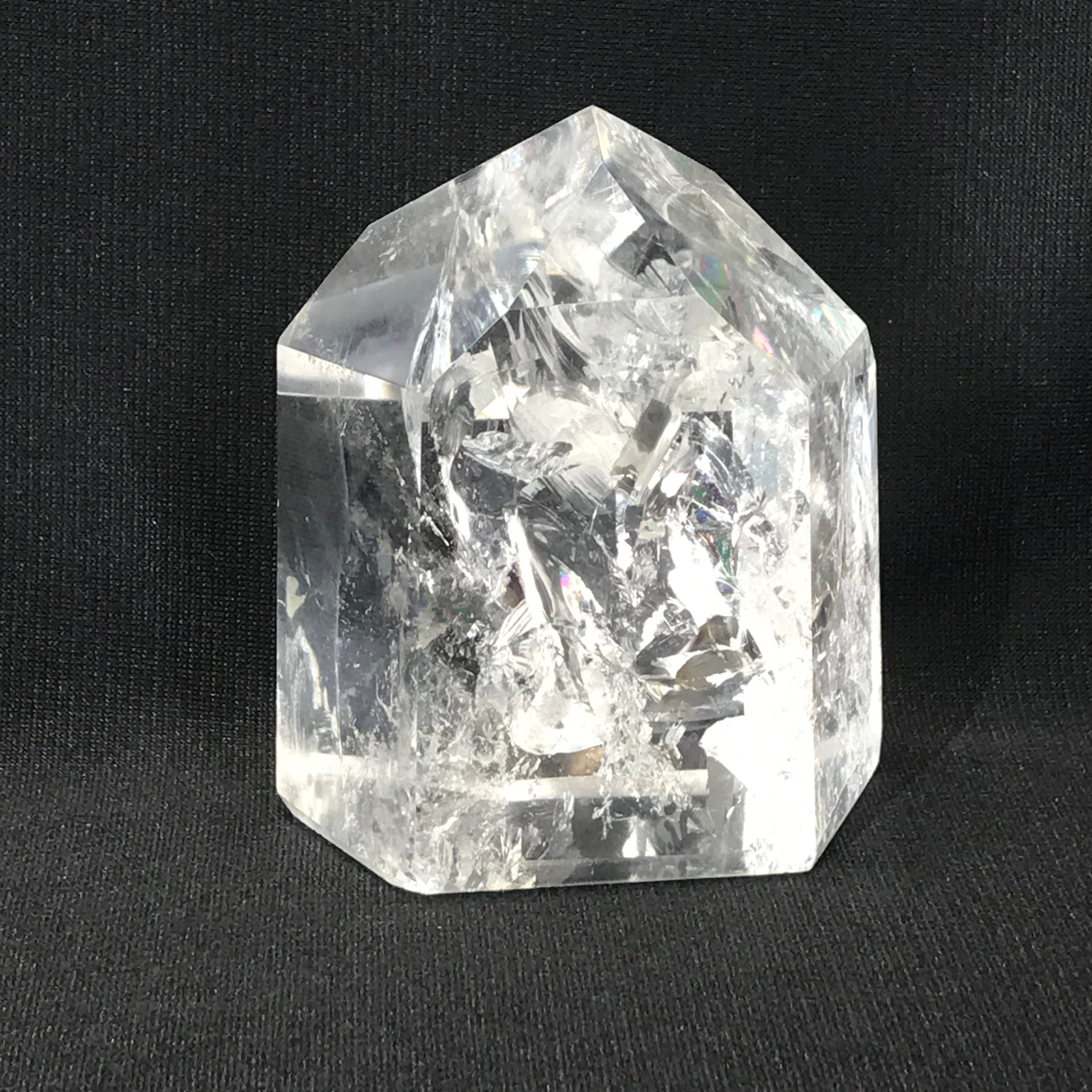 Rainbow Filled Crystal Point