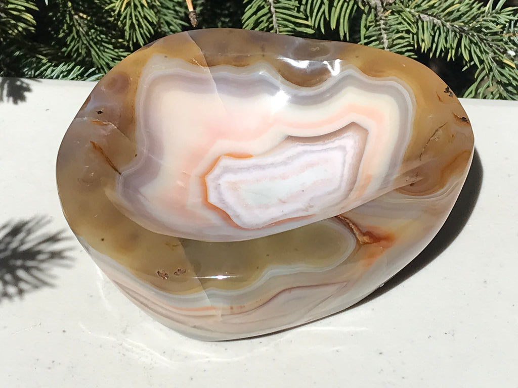 Colorful Banded Agate Bowl
