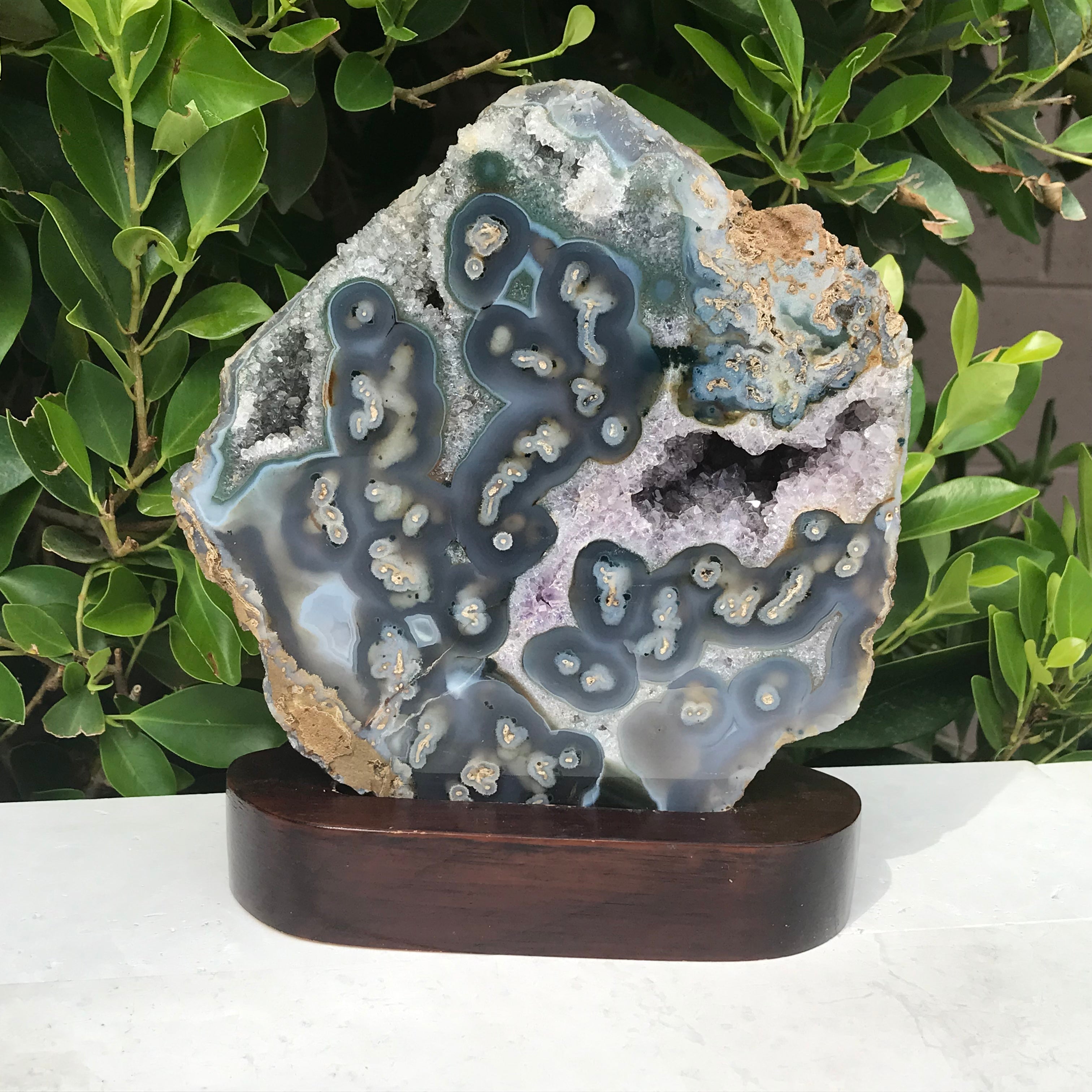 Orbed Patterned Agate Freeform