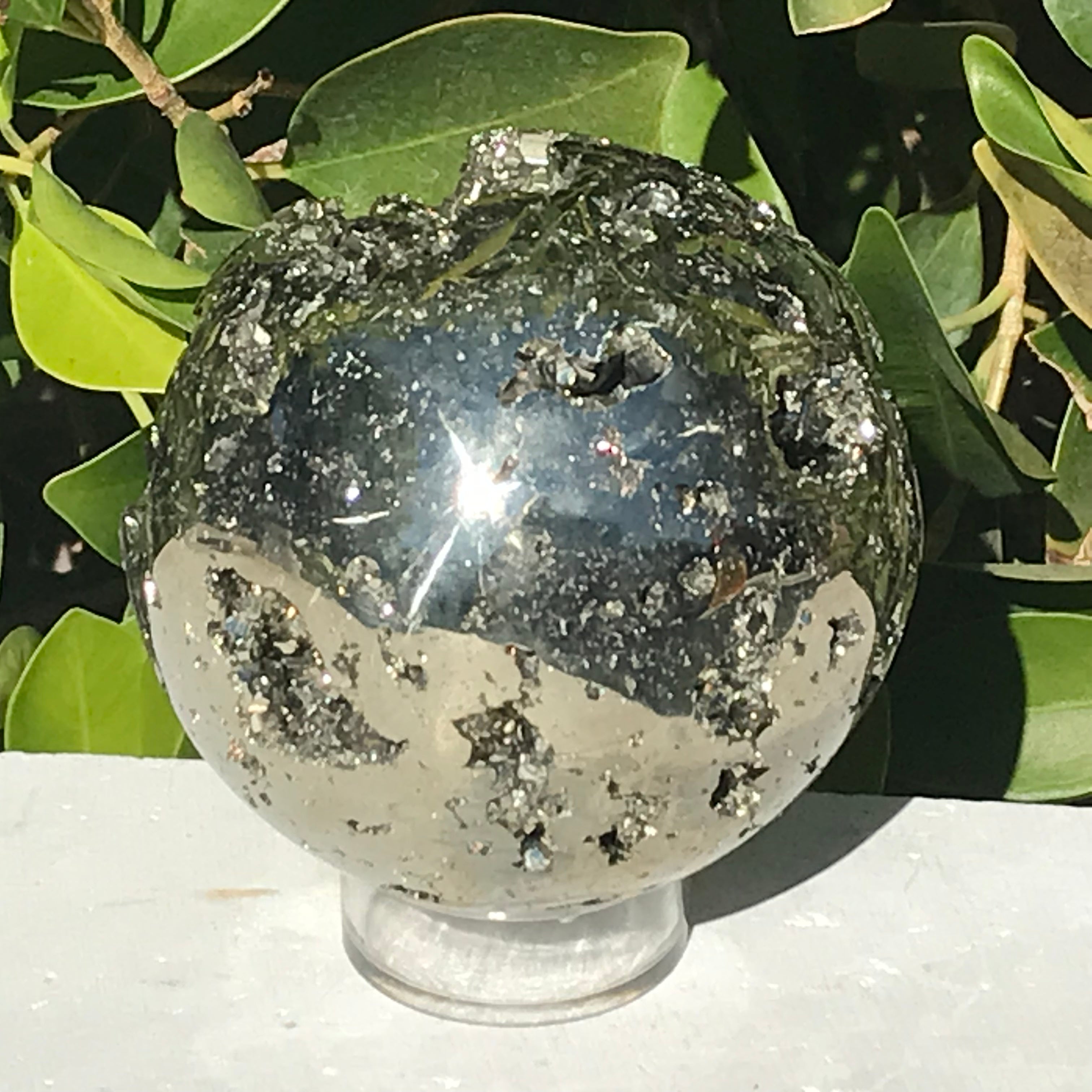 Shiny Peruvian Pyrite Sphere