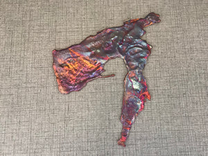 Rainbow Copper Splash Abstract