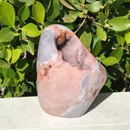 Polished Rose Amethyst Geode Nodule