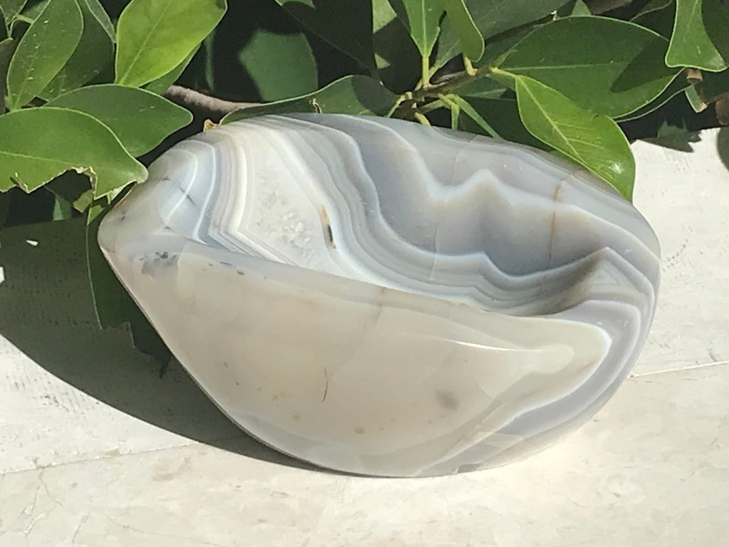 Elaborately Banded Brazilian Agate Bowl