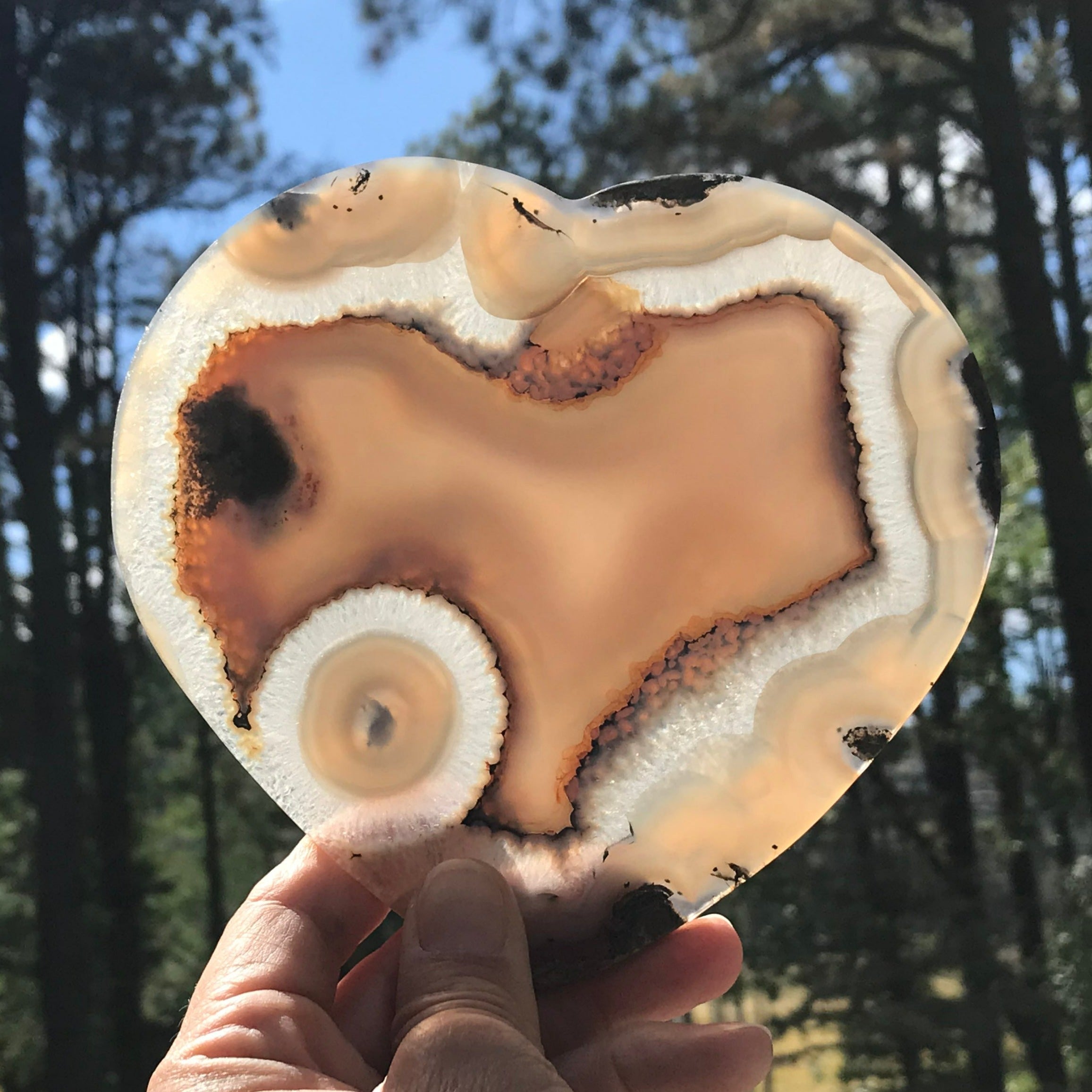 Dual Personality Agate Heart