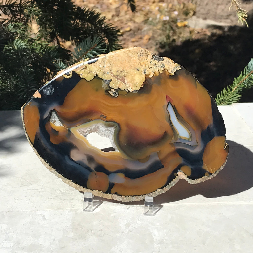 Shining Brazilian Agate Slice