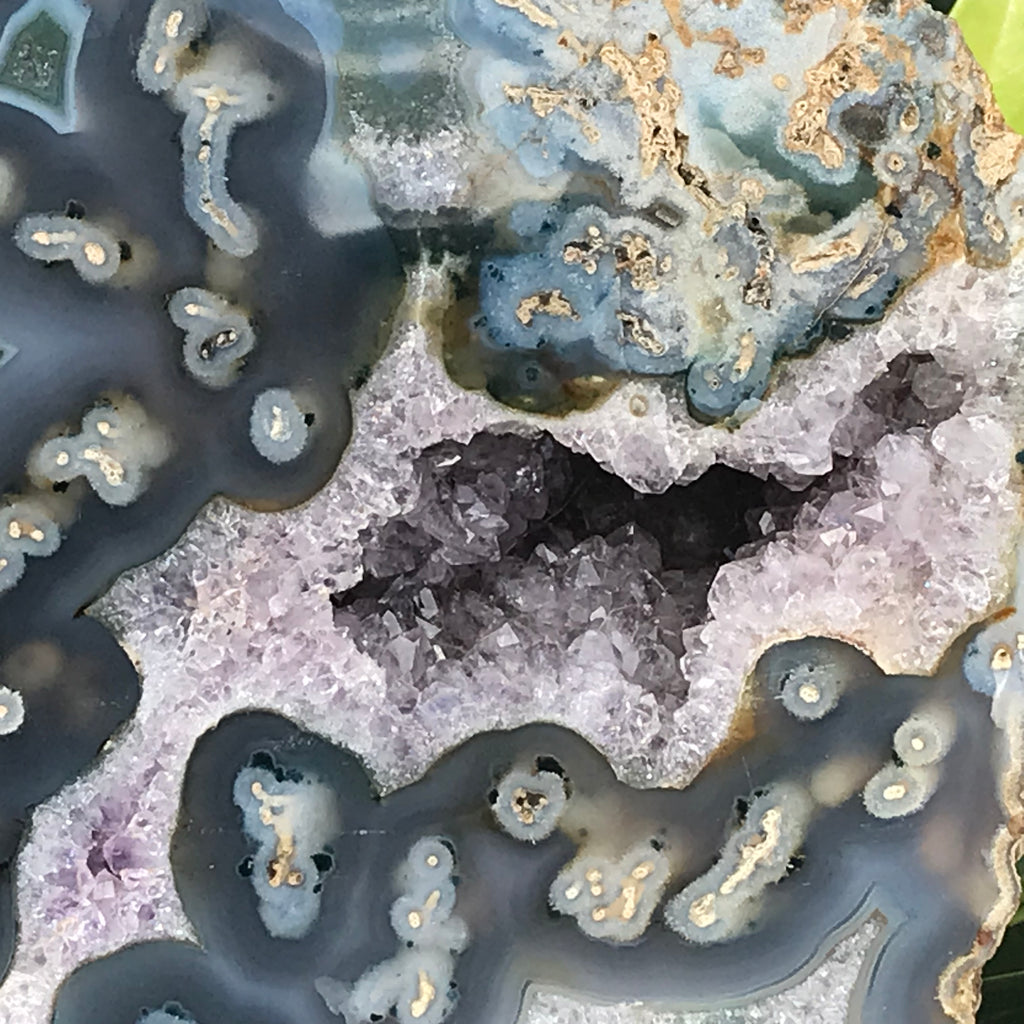 Orbed Patterned Agate Freeform