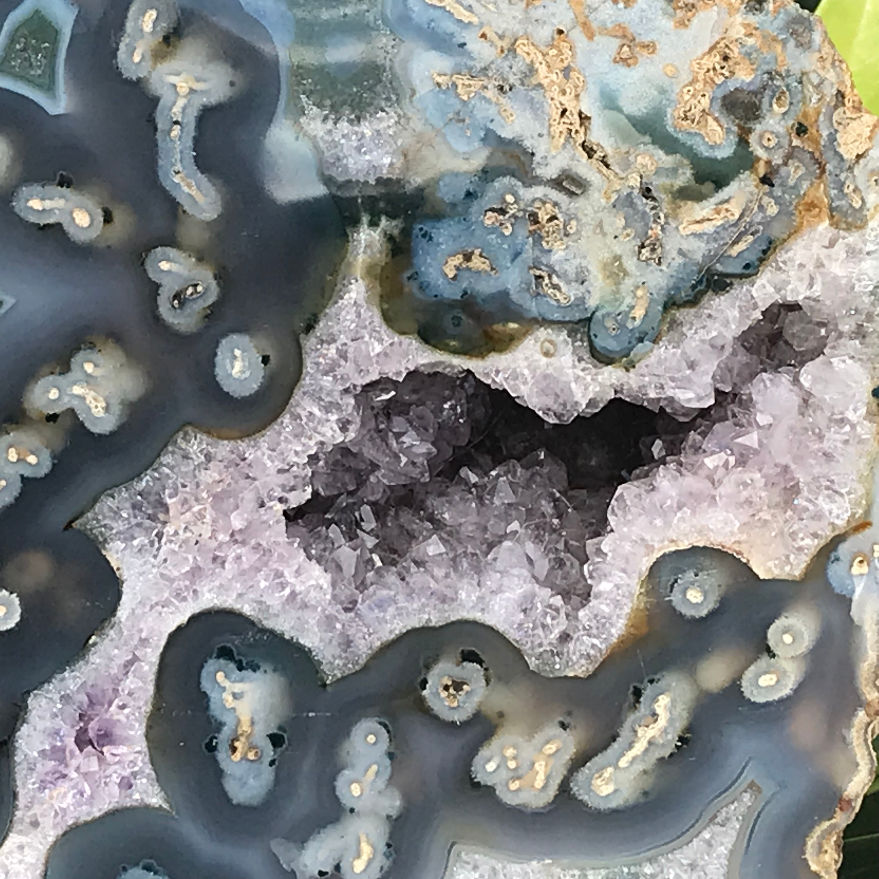 Orbed Patterned Agate Freeform