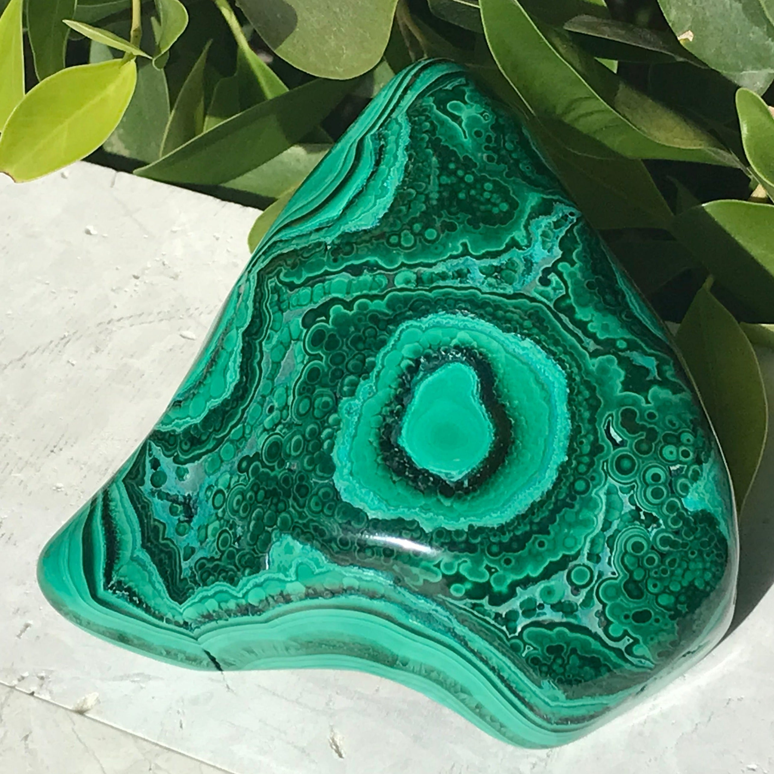 Single Eyed Malachite Nodule