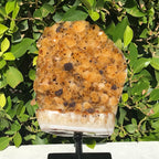 Goethite Speckled Brazilian Citrine Cluster