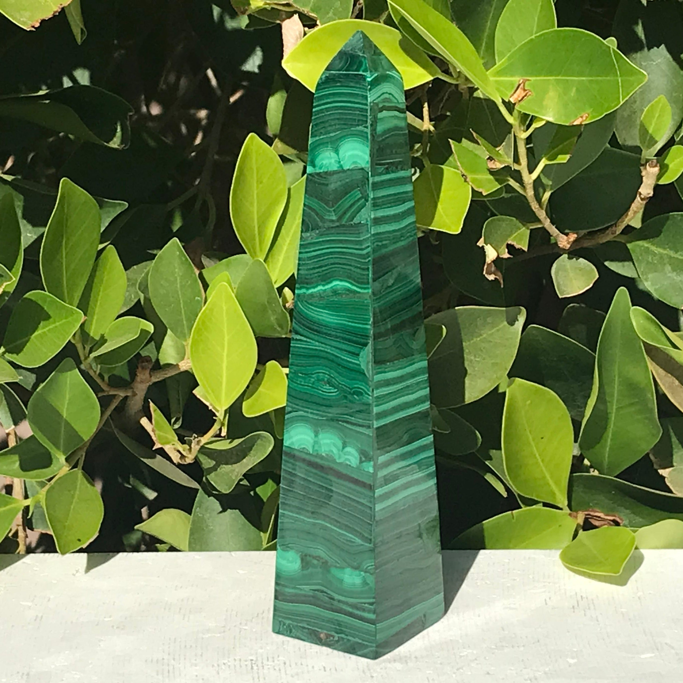 Striated Malachite Tower