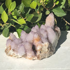 Quartz Crystal Topped Cactus Quartz Slab