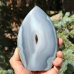 Blue Banded Agate Flame