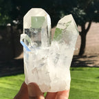Twin Points Brazilian Crystal Cluster