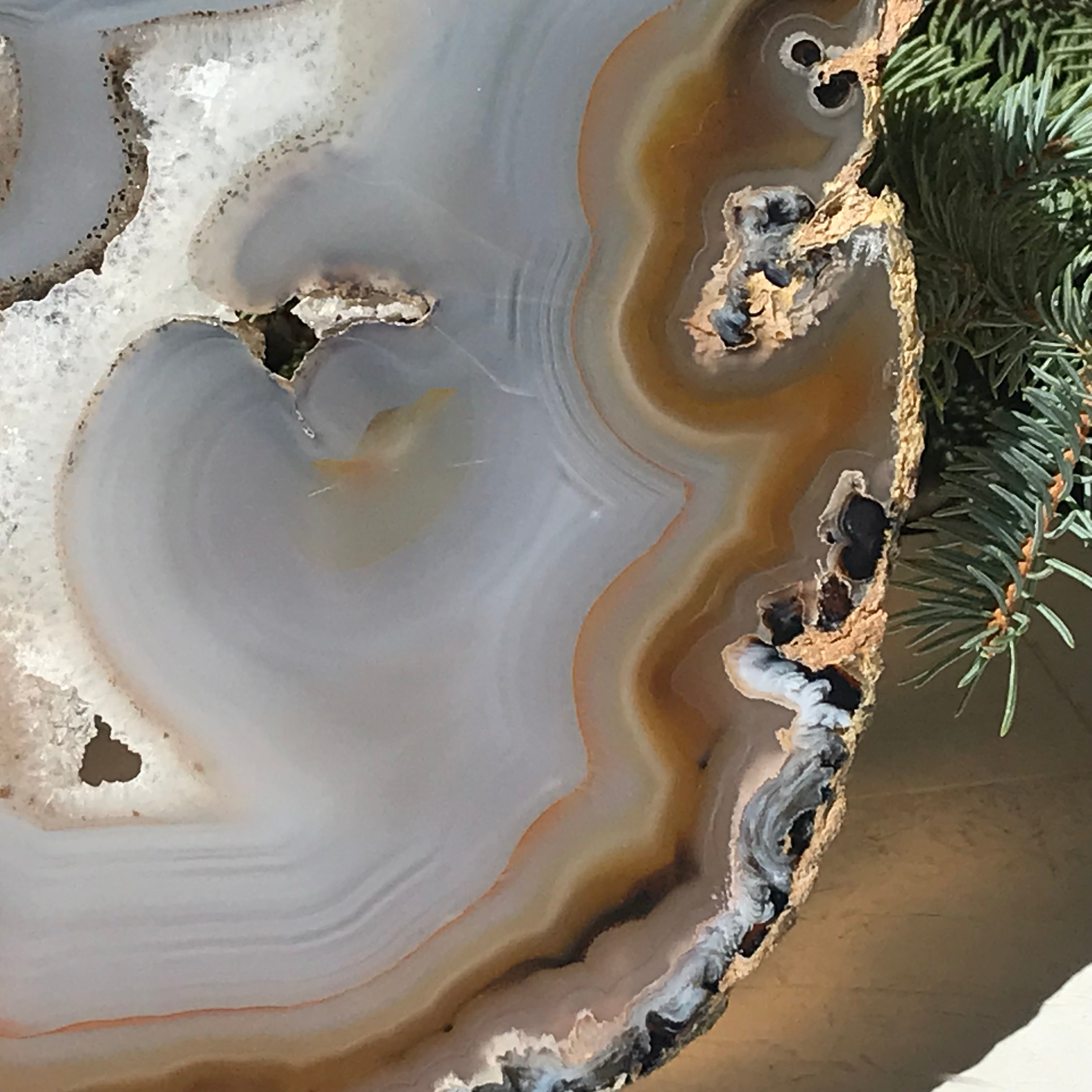 Radiant Brazilian Agate Slice