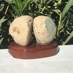 Crystal Lined Agate Geode Pair