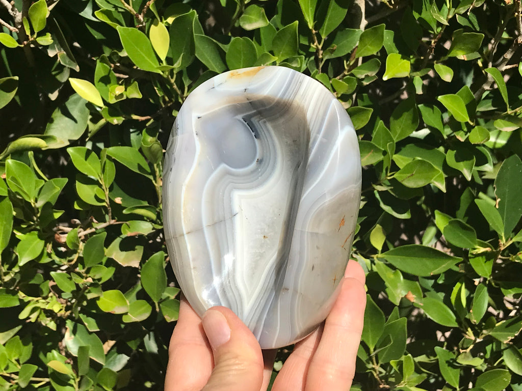 Elaborately Banded Brazilian Agate Bowl