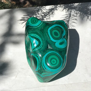 Bold Spherical Bands of Malachite and Chrysocolla Nodule