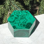 Hexagon Malachite Box