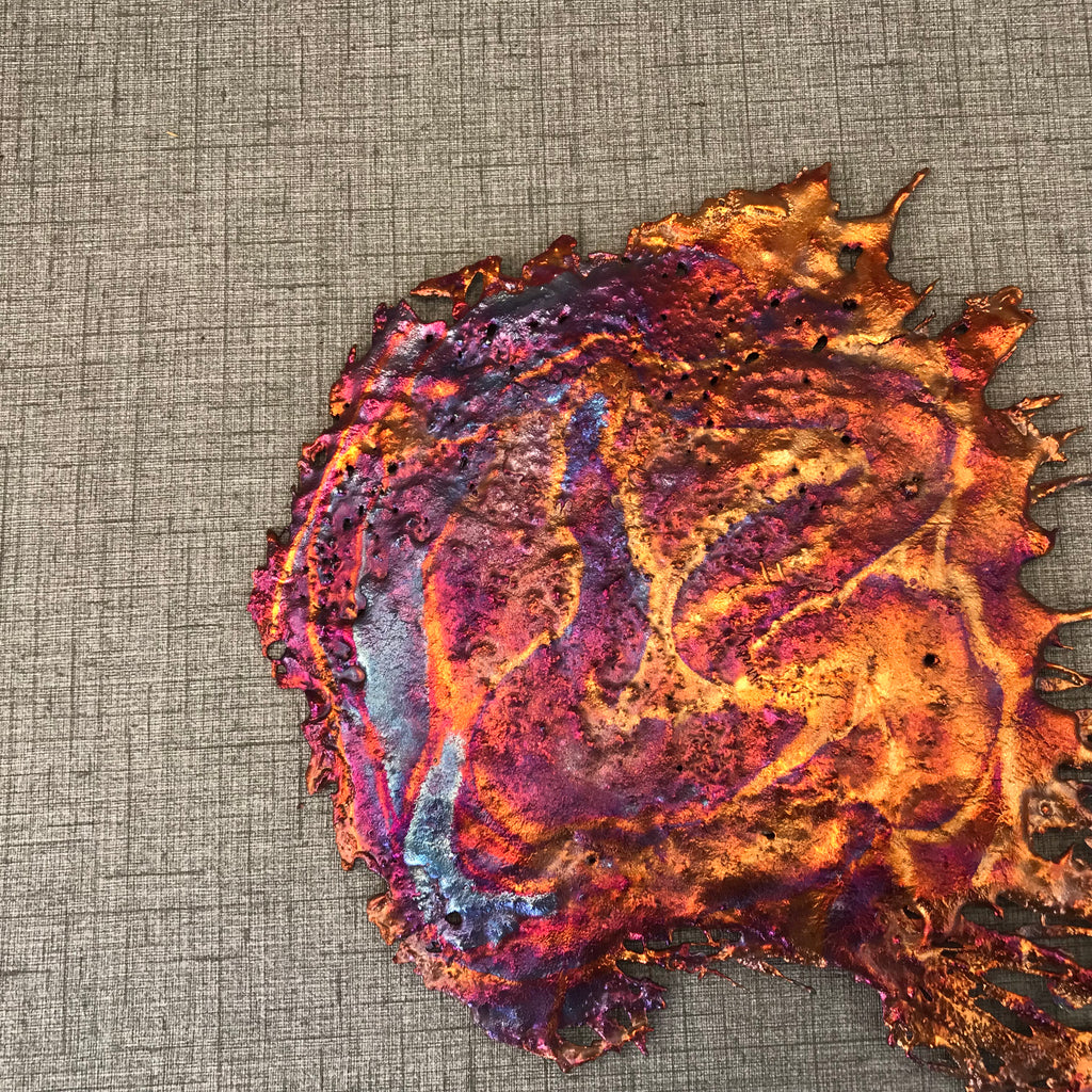 Flashy Rainbow Splash Copper Decor