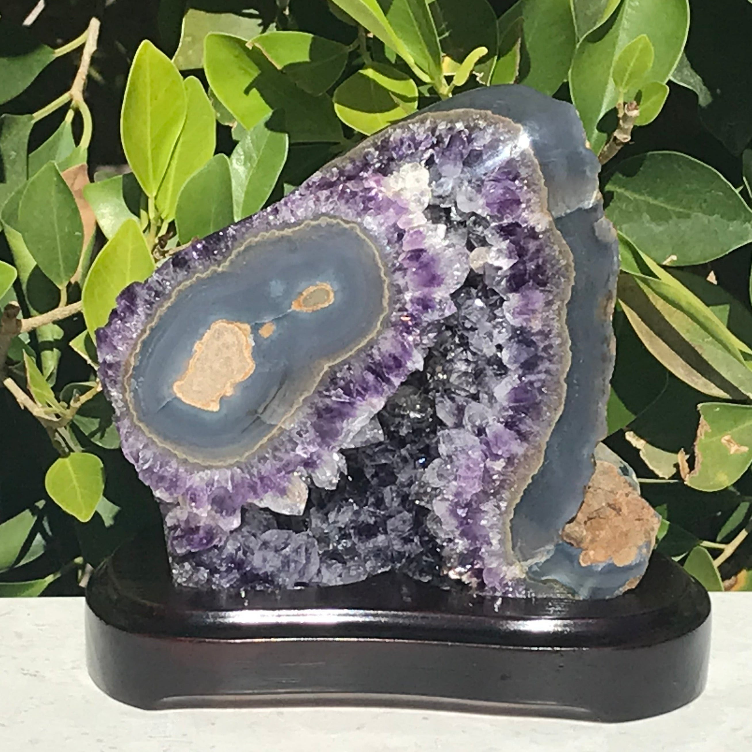 Blue Agate Eyed Amethyst Freeform