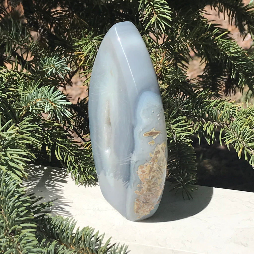 Blue Banded Agate Flame