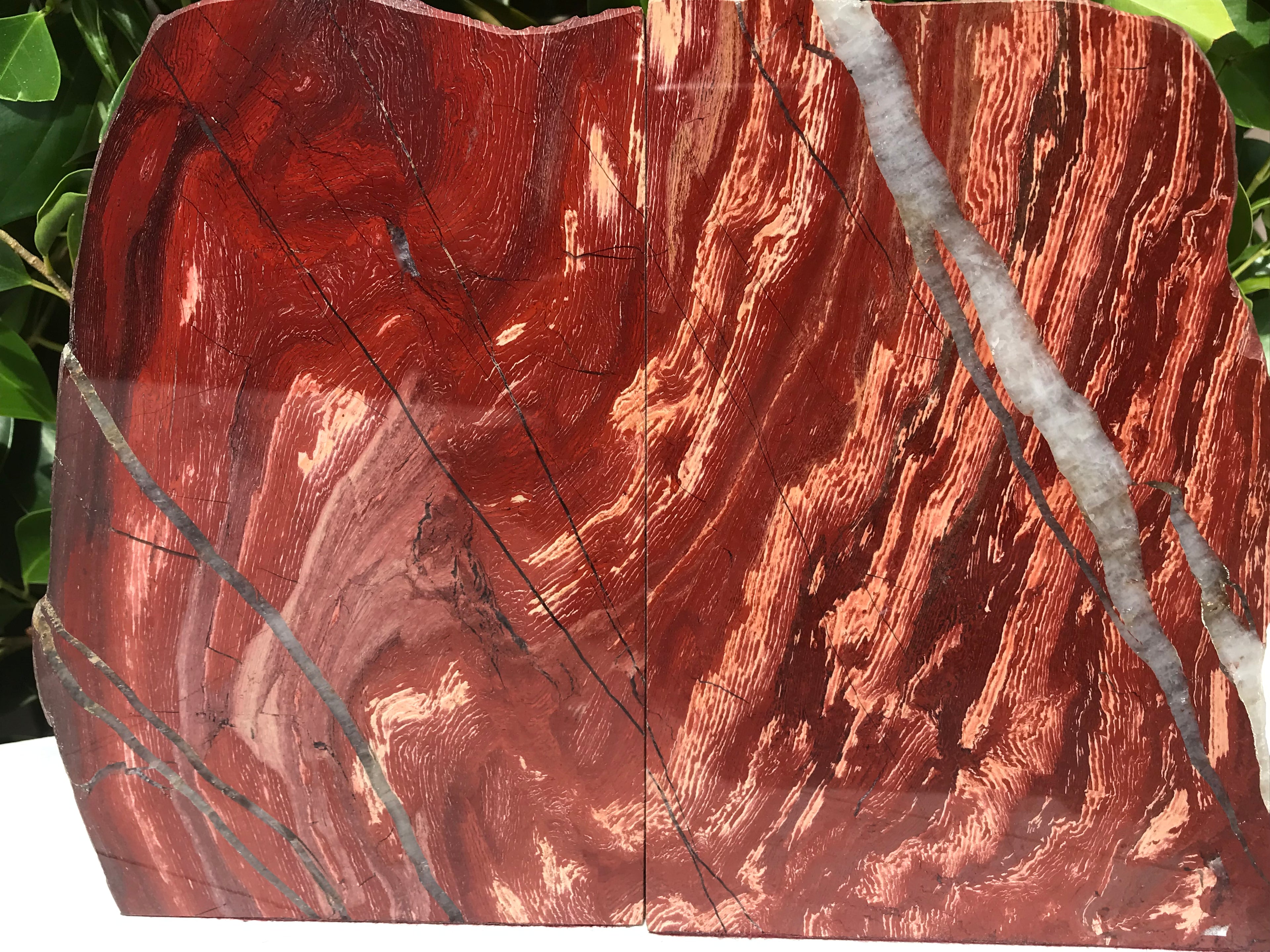 Australian Red Jasper Bookends