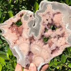 Crystal Lined Rose Jasper Slab