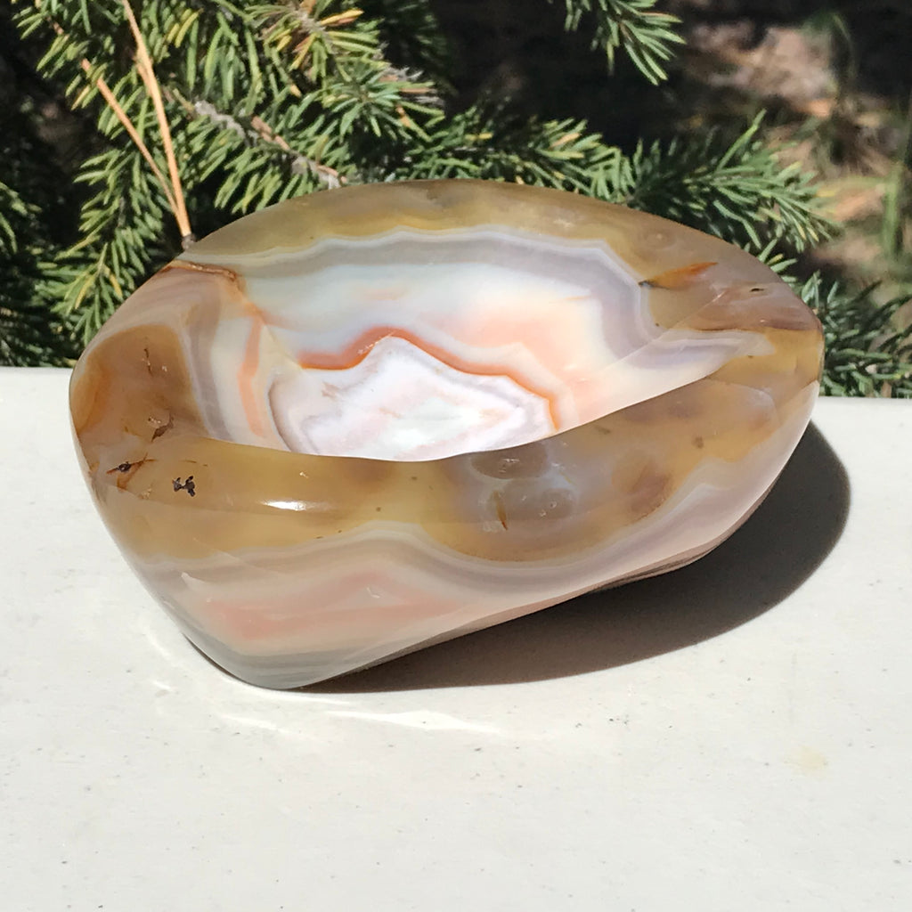 Colorful Banded Agate Bowl