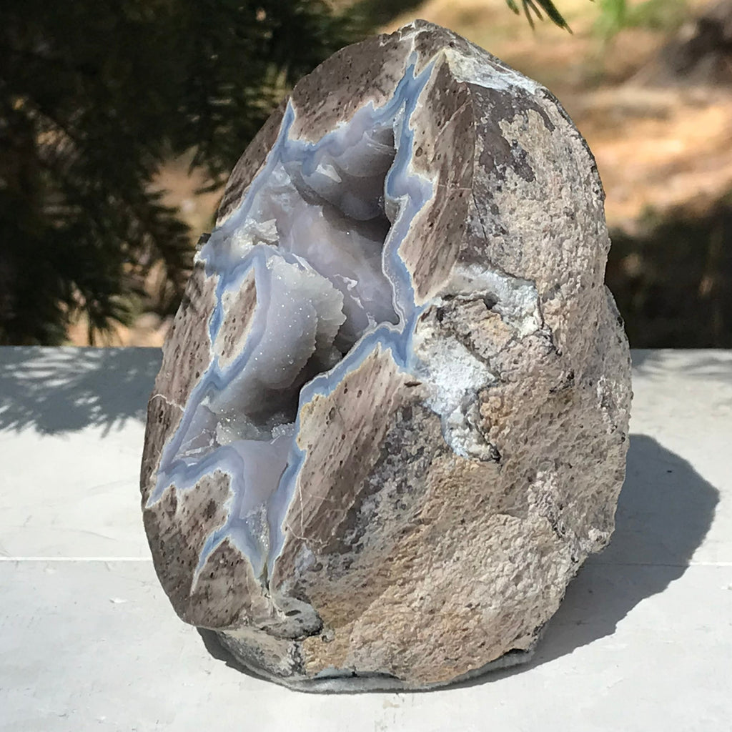 Standing Crystal Lined Dugway Geode