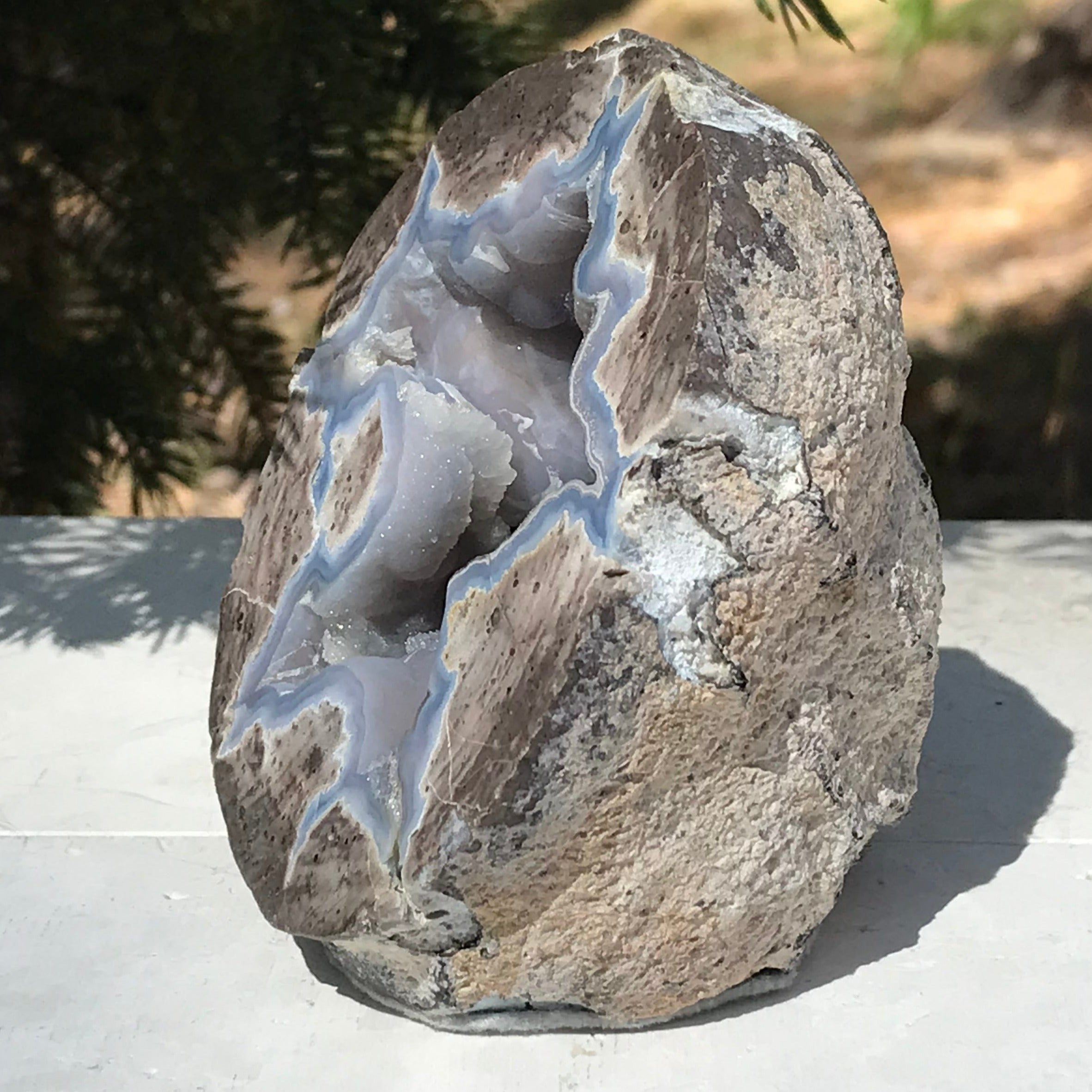 Standing Crystal Lined Dugway Geode