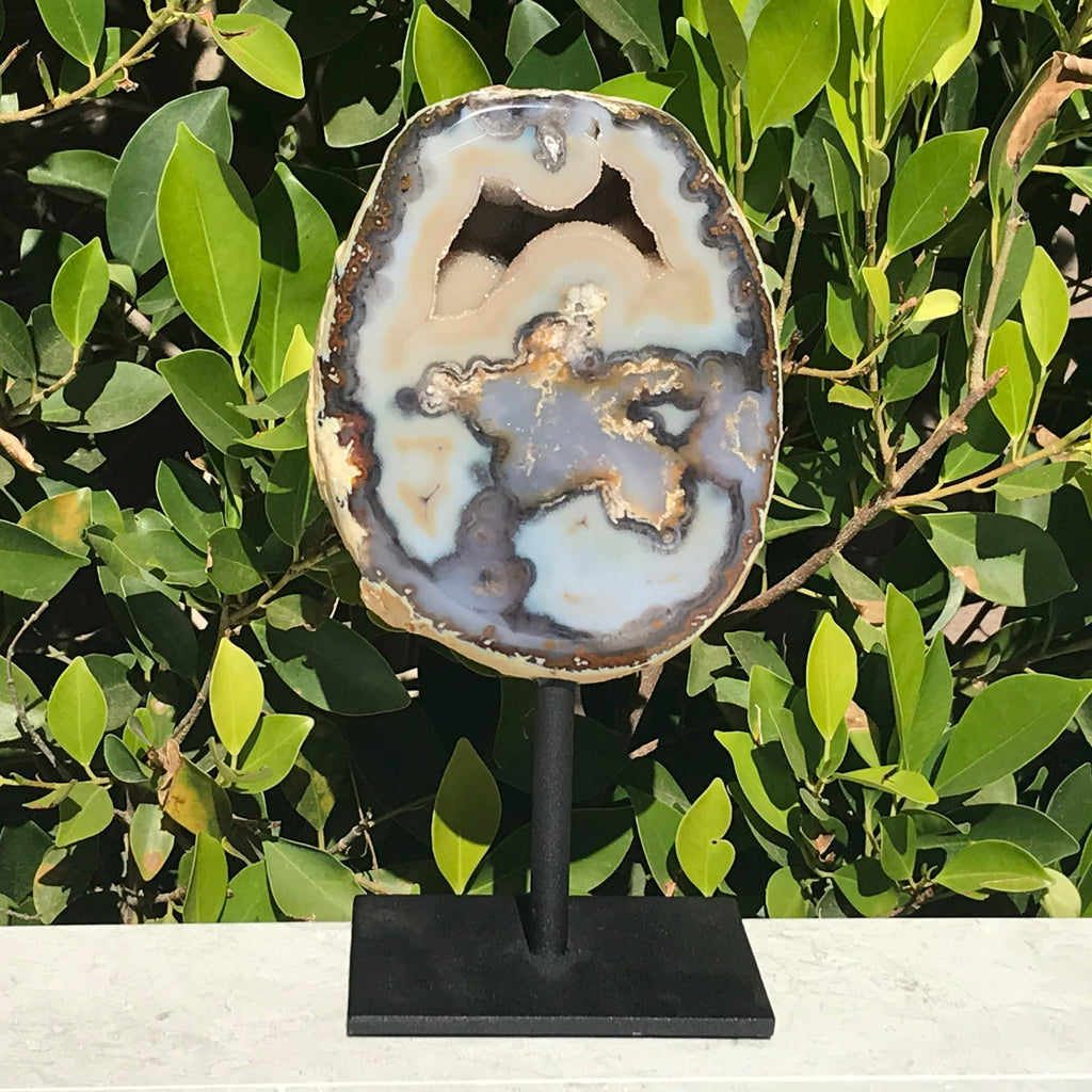 Standing Polished Agate Geode
