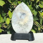 Glistening Yellow Agate/Quartz Flame