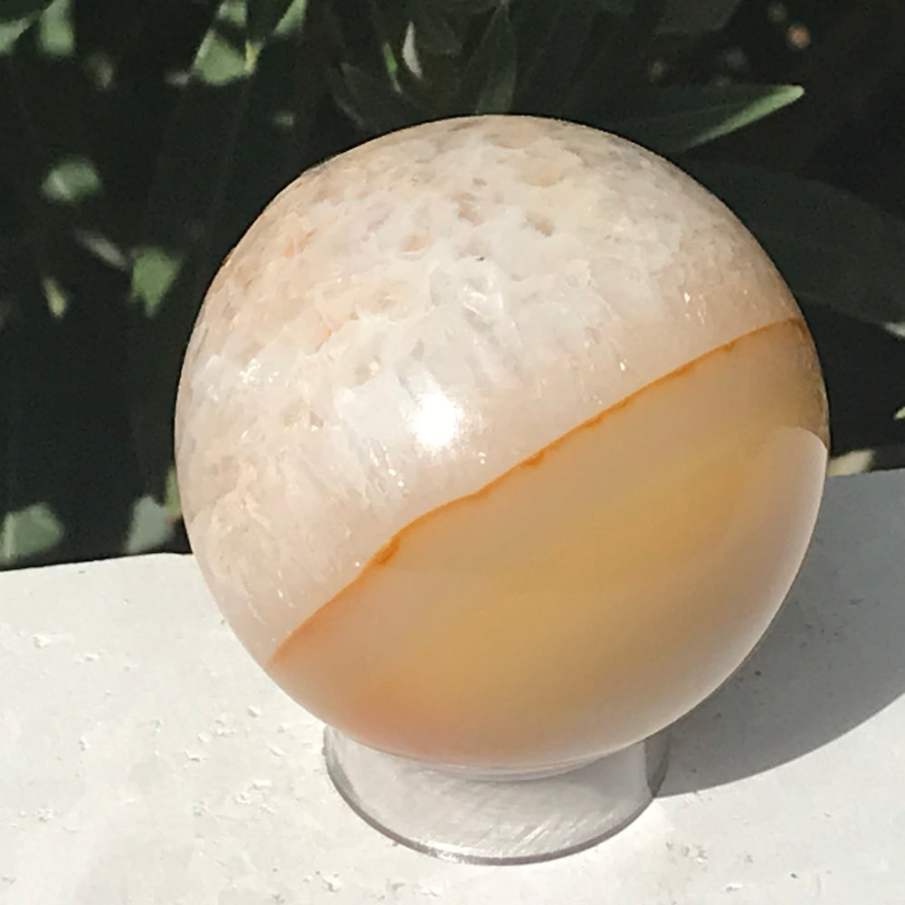 Amber Colored Agate Sphere
