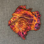 Striated Rainbow Splash Copper Art