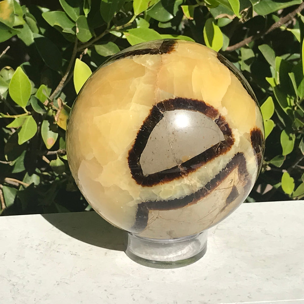 Substantial Septarian Sphere