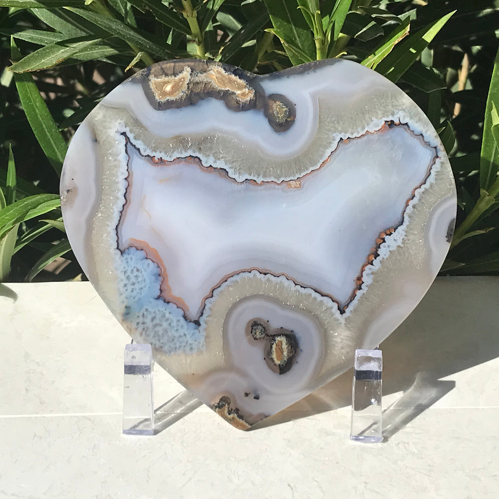 Naturally Alluring Agate Heart