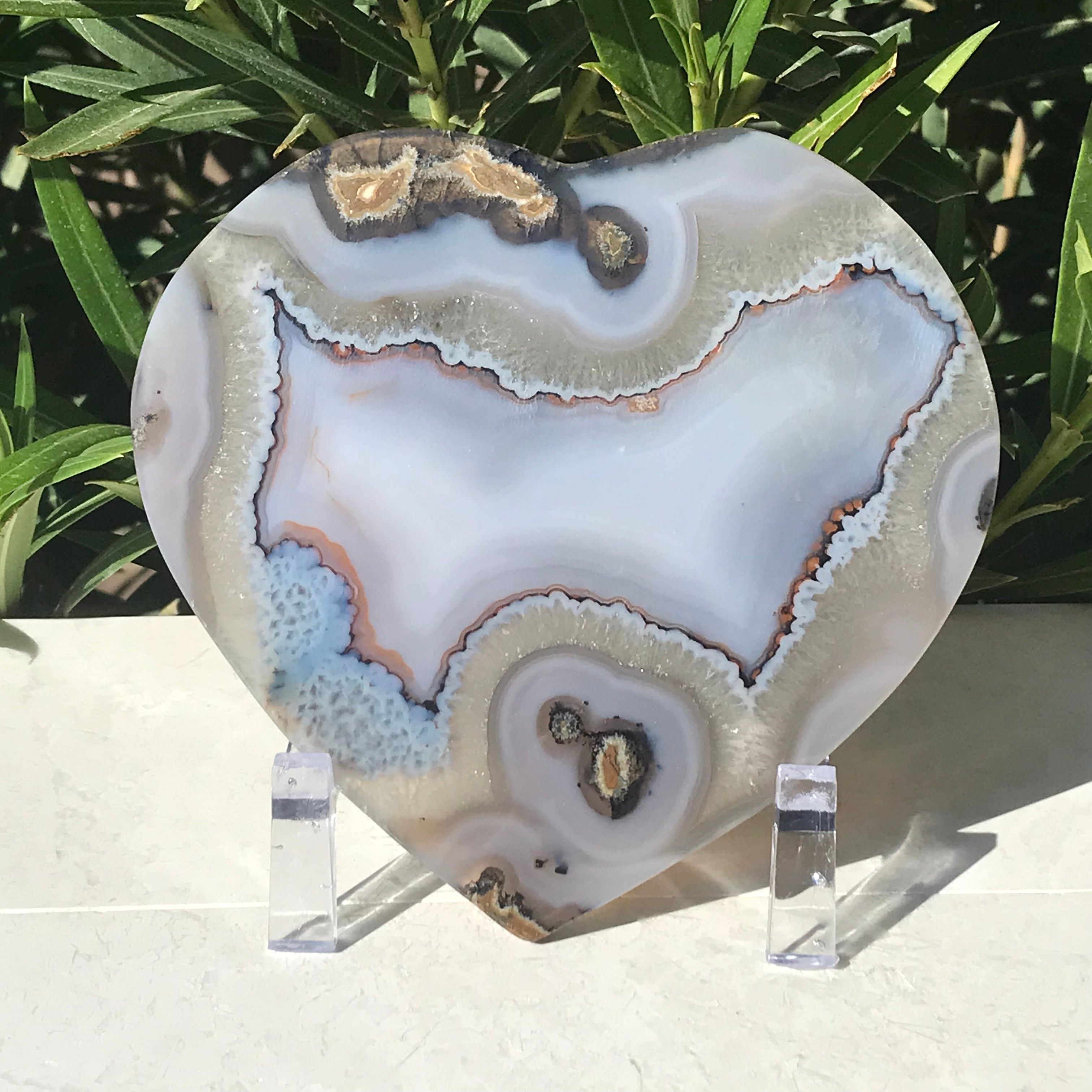 Naturally Alluring Agate Heart