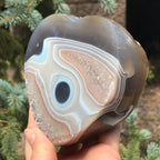 Single Eyed Agate Heart